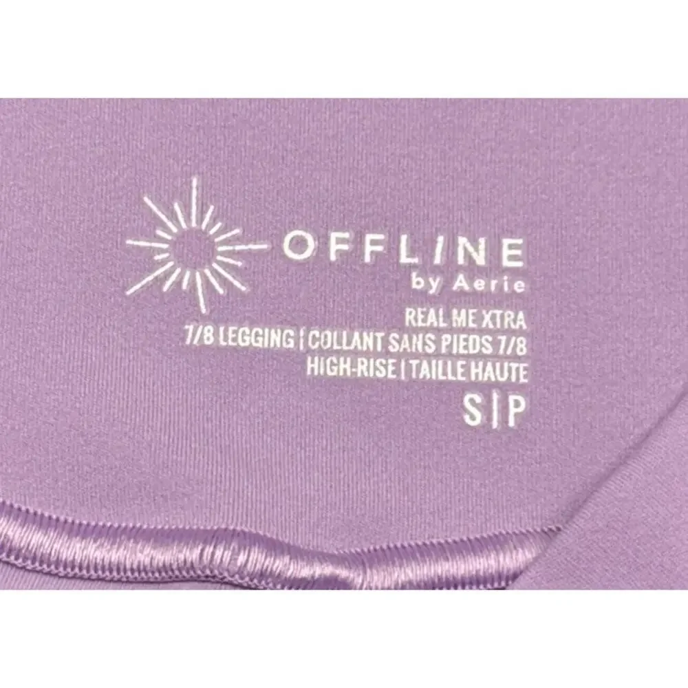 Aerie OFFLINE Real Me Xtra Twist Regular Rise 7/8 Leggings Lilac Purple Small